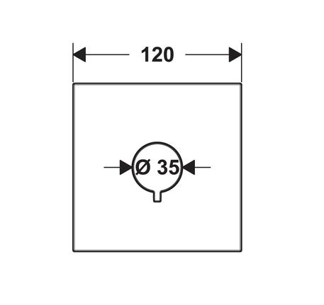 Van đóng mở AXOR ShowerSolutions 120/120 589.52.233